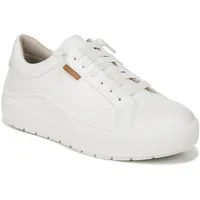Dr. Scholl's Shoes Time Off Go Damen-Sneaker mit Schnürung, Weiß glatt, 37 EU - 37 EU