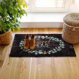 Astra "Pure&Soft 015", grün, B:50cm H:7mm L:70cm, Kunstfaser, Teppiche, - Böden, Fuß & Stufenmatten, Fußmatten und Schmutzfangmatten