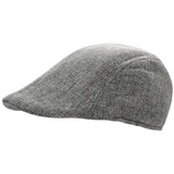 dy_mode Schiebermütze Unisex Schirmmütze Damen Schiebermütze Herren Kappe Mütze Flatcap Leicht grau