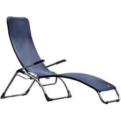 Terrassenliege Samba aus Aluminium, Dunkelblau