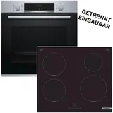 Bosch Backofen EcoClean Auszug + Induktionskochfeld Booster autark 60cm