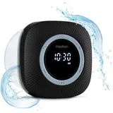 Medion® S66884 (MD 43884) Duschradio mit Bluetooth Radio (MW/UKW, 3 W, Saugnapf, LED-Display, IPX6 Wasserdicht, integrierter Akku, schwarz) schwarz