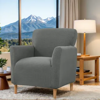 LiveGo Sesselbezug, Bankettsessel-Schonbezüge, Stretch-Sesselbezug aus Strick mit Armlehnen, Stretch-Sesselbezüge für das Wohnzimmer