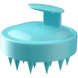 Intirilife Kopfhaut Massagebürste aus Silikon in Blau | Gr.: onesize