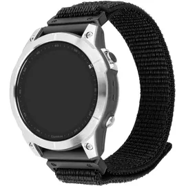 FIXED Nylon Sporty Strap für die Garmin QuickFit 26 mm schwarz