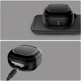 TECH-PROTECT Rough CARBON SAMSUNG GALAXY Buds 2 Pro (Kopfhörer Hülle), Kopfhörertasche / Schutzhülle, Schwarz