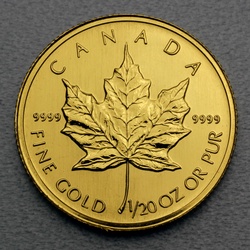 Goldmünze 1/20oz Maple Leaf (Kanada)