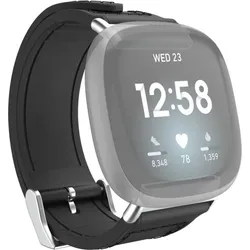 HAMA Armband für Fitbit Versa 3/Sense, in Schwarz One Size