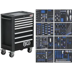 BGS Werkstattwagen Profi Exclusive | 8 Schubladen | mit 259 Werkzeugen