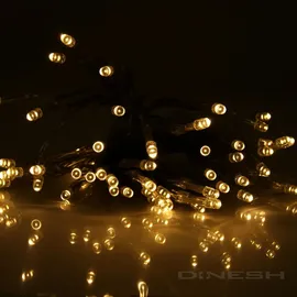 LINDER EXCLUSIV LED-Lichterkette Batterie 4,35 m warmweiß Transparent