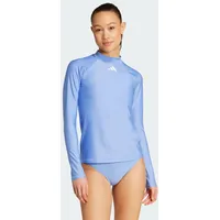 Adidas Langärmeliger Rashguard BLAU|WEISS M