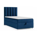 Best For Home Trinity K10 EinzelBett | Boxspringbett 90x200 mit Bonell Federkernmatratze 90x200 | MatratzenTopper 90x200 | Bett mit Matratze | Bett mit Stauraum
