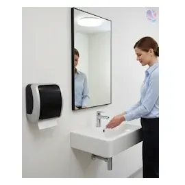 Blanc HYGIENIC Handtuchspender, Restrollenfunktion, Blanc Cosmos AUTOCUT