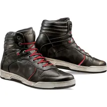 STYLMARTIN Iron Motorrad Schuhe, schwarz-rot, Größe 46 für Männer