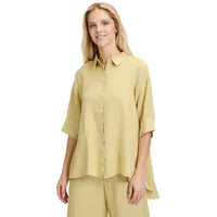 Cartoon Leinenbluse mit Kragen in Weeping willow), | Gr.: