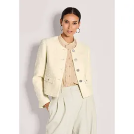 Madeleine Eleganter Tweed-Kurzblazer mit Metallknöpfen in wollweiß | Gr.: 42