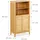 Relaxdays Badezimmerschrank 92 x 50 x 25 cm Natur