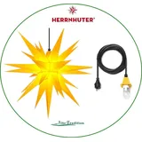 Herrnhuter Sterne 68 cm gelb A7 Kunststoff für Außen, Stern inkl 5 m Kabel - 68 cm - gelb