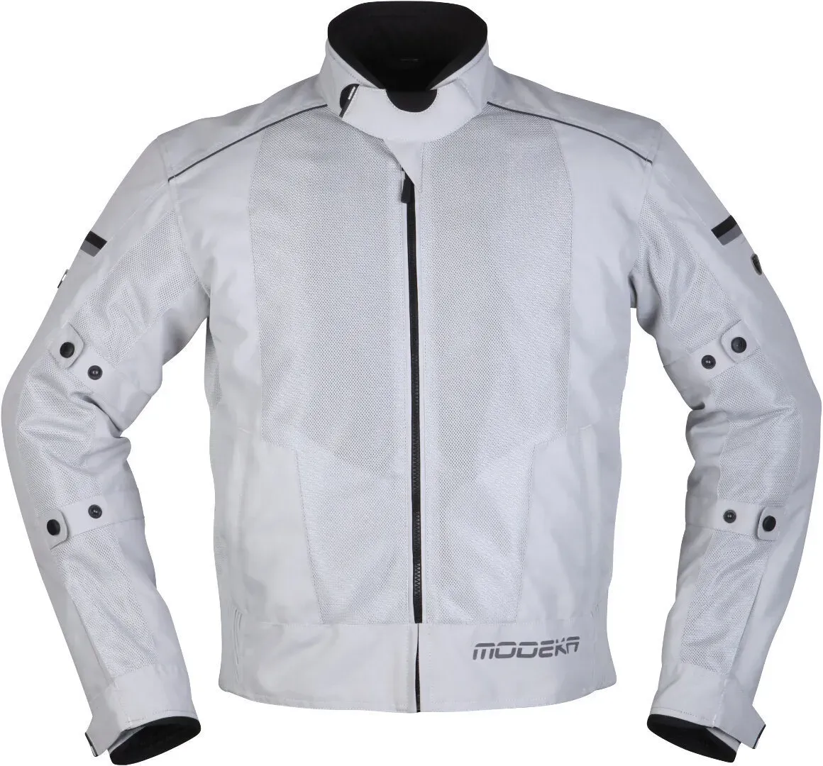 Modeka Veo Air Motorrad Textiljacke, grau, Größe L für Männer