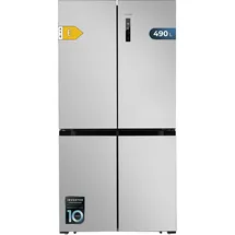 Cecotec 4D 490 Edelstahl Side-by-Side (490 l, 1830 mm hoch, Edelstahl)