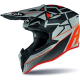 Airoh Wraap Mood Jugend Motocross Helm, orange, Größe XS