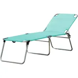 JAN KURTZ Fiam Amigo Dreibeinliege 190 x 58 x 29 cm aqua klappbar