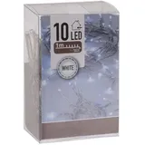 Spetebo LED Lichterkette Batterie 1 m Kaltweiß