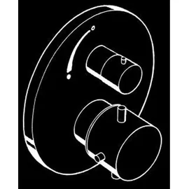 Hansgrohe Axor Starck Thermostat Unterputz mit Absperrventil, brushed bronze