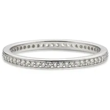 Bruno Banani Fingerring Schmuck Geschenk Silber 925 Damenring Memoire Eternity, mit Zirkonia (synth) silberfarben 56