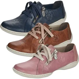 Rieker Damen Halbschuhe Sneaker Schnürschuhe 58821, Größe:39 EU, / Braun - 39