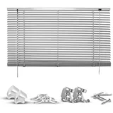Good Life Klemmfix-Jalousie Matti 60 x 130 cm Silber