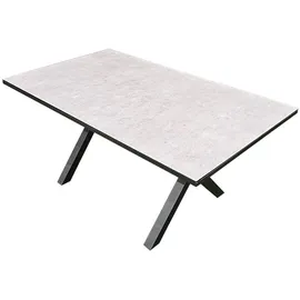 TEICO Lounge-Set Garten Sitzgruppe Alu inkl. Tisch wetterfest anthrazit - Grau