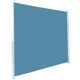 Royal Gardineer Seitenmarkise 120 x 200 cm, für Garten, Balkon und Terrasse, blau
