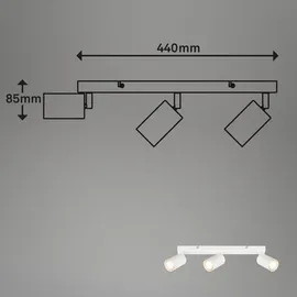 Briloner Deckenlampe 2-flg. schwenkbar 44 cm weiß