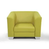 Möbel-Eins Sessel / Cocktailsessel, Material Kunstleder, grün - 2 Jahre Gewährleistung - mind. 14 Tage Rückgaberecht - Grün