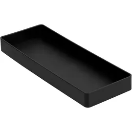 Amazon Basics Kunststoff Organizer, Halb Zubehörablage Rechteckig, 23.9 x 8.4 x 2.5 cm, Schwarz