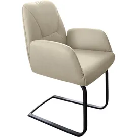 W.Schillig Freischwinger "ole", Gestell in schwarz pulverbeschichtet), grau