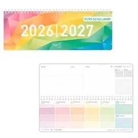 Häfft Tischkalender Rainbow 2026/2027