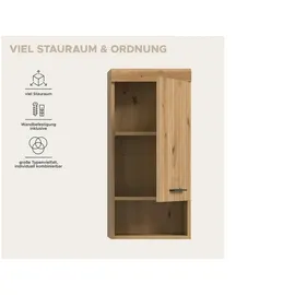 xonox.home Hängeschrank – holzfarben & Maße cm B: 37 H: 79