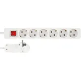 REV Ritter Steckdosenleiste 6-fach 2 m Weiß 1 St.