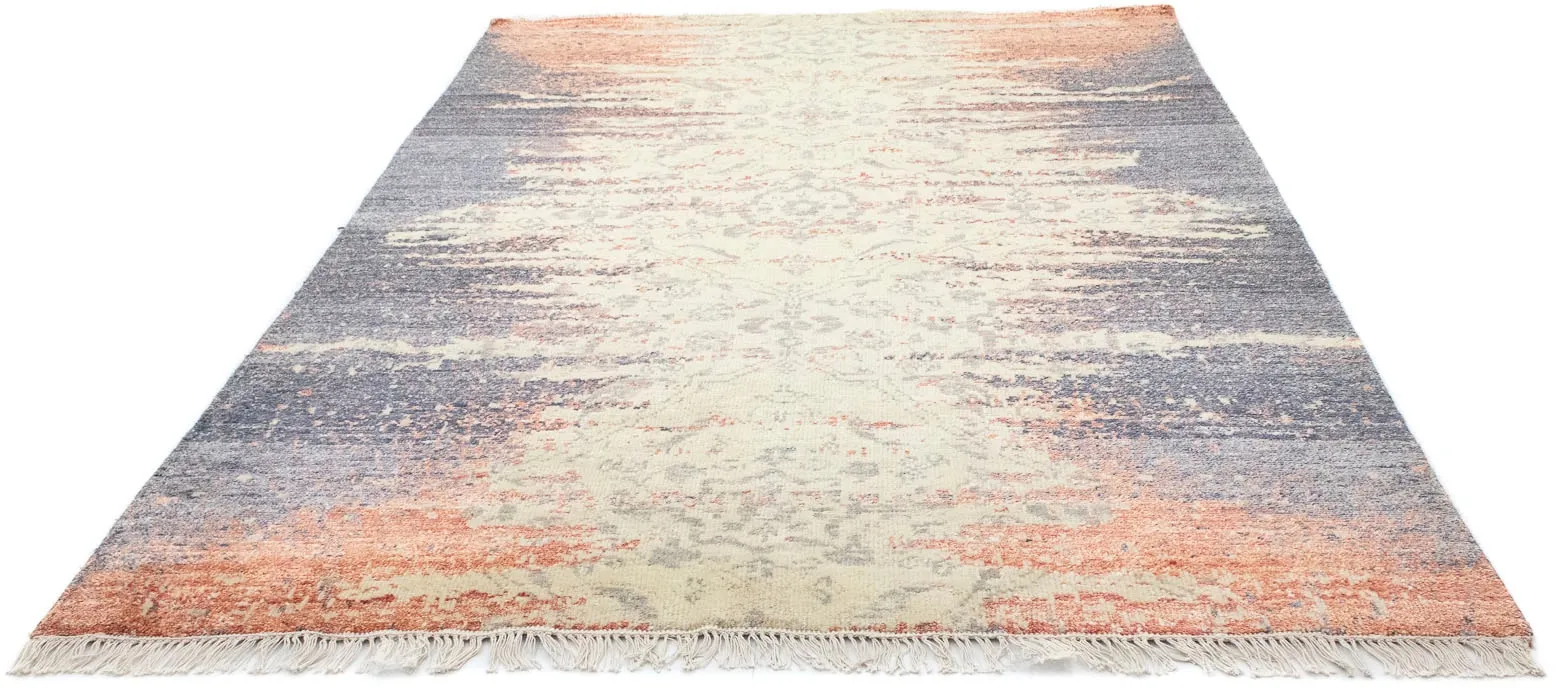 morgenland Wollteppich »Designer Teppich handgeknüpft«, rechteckig, handgeknüpft morgenland mehrfarbig B/L: 168 cm x 236 cm