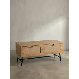 KADIMA DESIGN Lowboard 100x45x40 cm Braun/Metall/Spanplatte/Holzwerkstoff