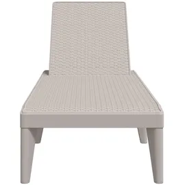 vidaXL Sonnenliege 186 x 60 x 29 cm Braun