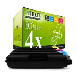 4 Mehrwegtoner kompatible Lasertoner ersetzt Kyocera TK-5160K TK-5160C TK-5160M TK-5160Y Mehrfarbig