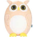 squishbrubies Oliver die Eule - 35 cm Kuscheltier - Superweiches Plüsch Stofftier zum Kuscheln, Verschenken und Sammeln - Braun/Beige/Weiß