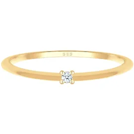 Elli DIAMONDS Elli DIAMONDS Ring Verlobung Solitär Diamant (0.015 ct.) 585 Gelbgold Ringe Damen
