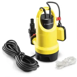 TROTEC Schmutzwasser-Tauchpumpe TWP 7536 E Hochleistungspumpe 12.500 l/ h 750 Watt Pumpe Gartenpumpe