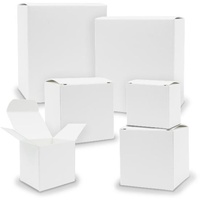 Itenga Schachteln V1 24x Quader Würfel gemischt WEISS Boxen