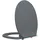 vidaXL Toilettensitz mit Absenkautomatik Grau