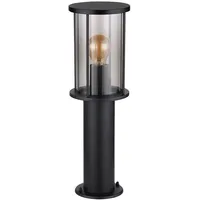 GLOBO Stehleuchte Gartenlampe, Edelstahl, schwarz, IP54, H 45 cm